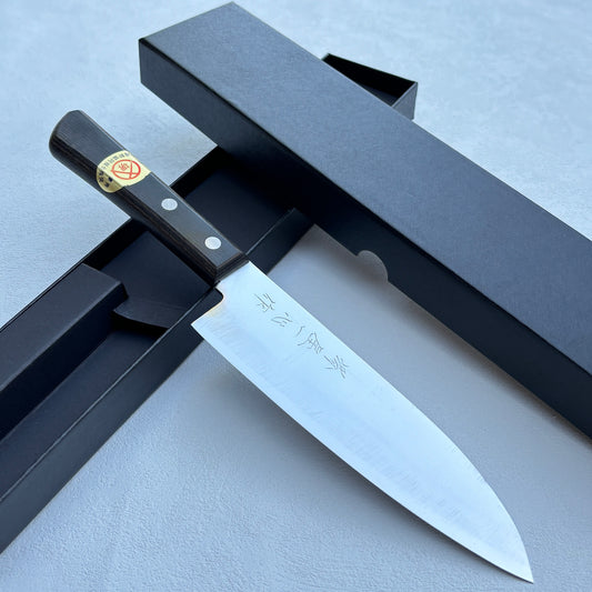 Restored Japanese Isshin Sakaiya Gyuto all purpose knife.165mm